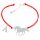  Mustang Armband Buchstabenkette Silber