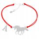  Mustang Armband Buchstabenkette Silber