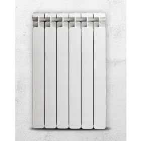   Faral Alba 1489 W Aluminiumheizkörper weiß 800 x 680 x 95 mm - seitlicher Anschluss