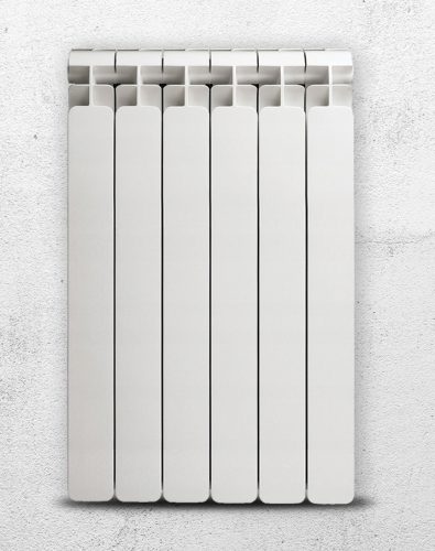 Faral Alba 1489 W Aluminiumheizkörper weiß 800 x 680 x 95 mm - seitlicher Anschluss