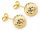  SCHÖNE OHRRINGE AUS GOLD pr. 333 8k BÄLLE 8mm STICK