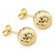  SCHÖNE OHRRINGE AUS GOLD pr. 333 8k BÄLLE 8mm STICK