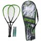 Eddy Toys Schlägerset mit Federball. Schnelles BADMINTON-Set