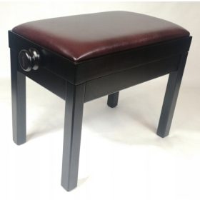  verstellbare Klavierbank, Naturleder