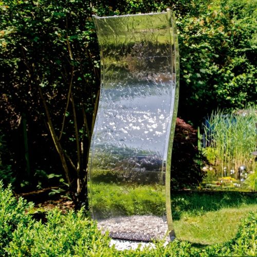 Gartenbrunnen Wasserwände aus Edelstahl