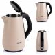  First Austria 5407-4-CR Wasserkocher 1200 W 1 l beige/braun