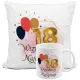  Tassenkissen 18. Geburtstag Geburtstagsset