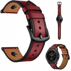  22-MM-SMARTWATCH-ARMBAND AUS BLAUEM LEDER