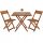 Gartentische und Stühle für die Terrasse Tisch und Stühle aus Deuba-Holz, klassisches Beige und Braun
