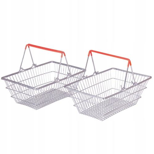  BigJigs Metall-Einkaufskörbe/Fahrradkörbe zum Spielen für Kinder, 2 Stück