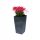 Töpfe und Pflanzgefäße für den Außenbereich und den Garten Valle Verde Blumentopf 27 cm x 27 x 50 cm aus Kunststoff in den Farben Grau und Silber