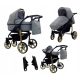  Karex Legro schwarz-goldener 3in1 Kinderwagen