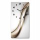 Uhr für zu Hause Tulup-Wanduhr, weiß, Brauntöne, 30 cm