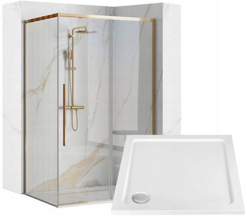 Rea Solar Gold Duschkabine 90 x 90 cm