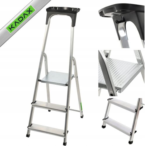 KADAX Leiter 2,54 m Aluminium bis 125 kg