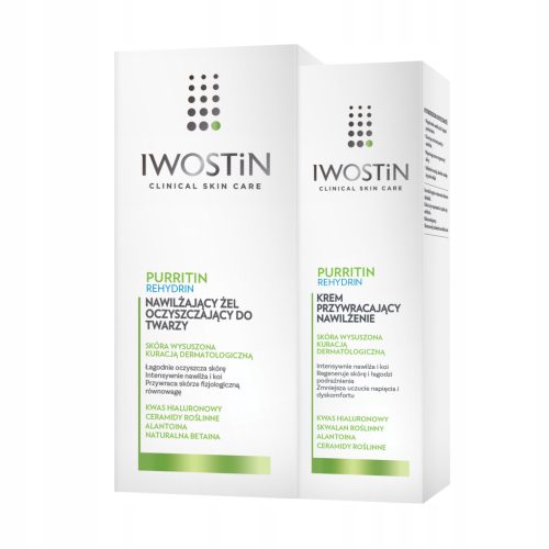  Iwostin Purritin Rehydrin feuchtigkeitsspendende Gesichtscreme Tag und Nacht 40 ml