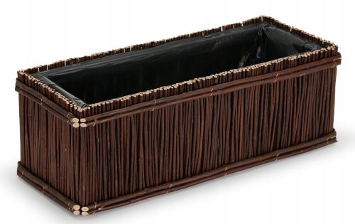  VMP-Blumentopf 50 cm x 25 x 25 cm, Holz, Braun- und Beigetöne