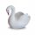  SCHWAN GARTEN FIGUR BLUMENTOPF ABDECKUNG DEKORATION