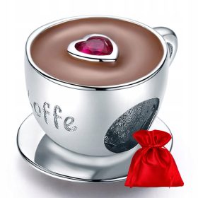  G103 Kaffeetasse Charms Perlen Silber 92