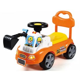  BAGGER-SCHIEBER, BUNTE FAHRT FÜR KINDER, BEWEGLICHER EIMER