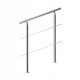 Balkontreppengeländer 100X107 Edelstahl