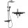 Rea Bravo Black Aufputz-Duschset