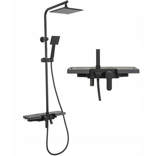 Rea Bravo Black Aufputz-Duschset
