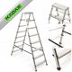 KADAX Leiter 3,66 m Aluminium 2 x 8 bis 125 kg