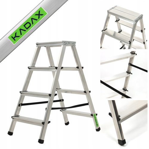 KADAX Leiter 2,81 m Aluminium 1 x 4 bis 125 kg