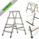KADAX Leiter 2,81 m Aluminium 1 x 4 bis 125 kg