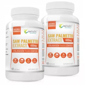   SAW PALMETTO 600mg - Hochdosierte Sägepalmen-Extrakt Kapseln von WISH Pharmaceutical®