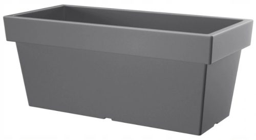 Prosperplast Blumentopf 79,2 cm x 35,2 x 33,4 cm, Kunststoff in Grau- und Silbertönen