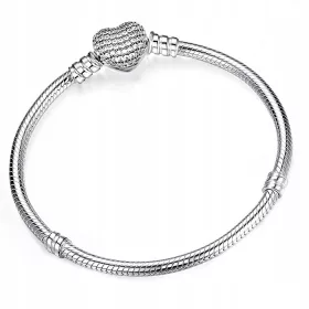  MD-Armband Zirkon-Herz-Charm-Armband | 20CM