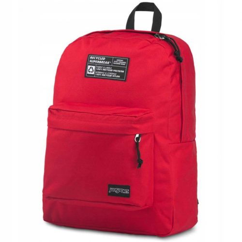 JanSport Rucksack Superbreak Recycled - Schultasche in leuchtendem Rot