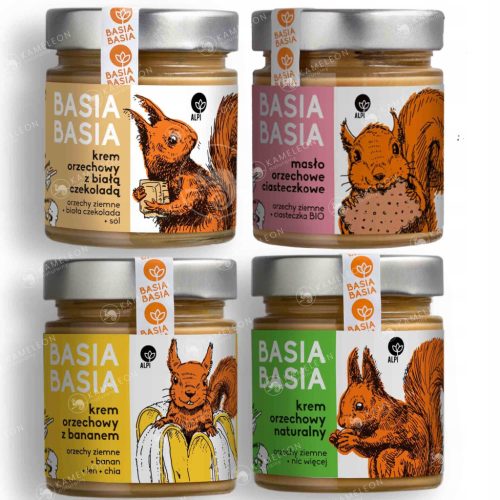 Exquisite BASIA BASIA Nussbutter 4er Set - 840 g