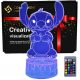  3D-USB-LED-Nachtlampe + Lilo und Stitch-Fernbedienung