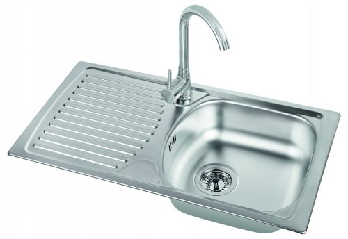 Alveus Basic Einbeckenspüle, Edelstahl