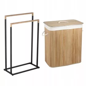  Yoka Home freistehender Wäschekorb 100l natur