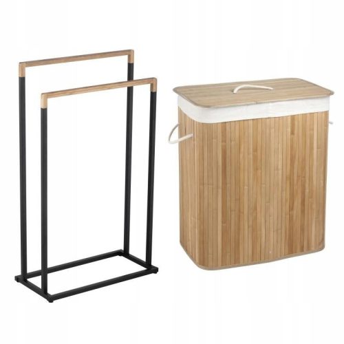  Yoka Home freistehender Wäschekorb 100l natur