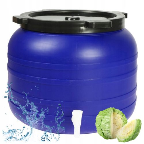 100L KUNSTSTOFFFASS ZUM PFLÜCKEN, RUNDER WASSERTANK, GESCHRAUBT