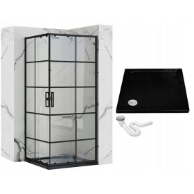 Rea Concept Duschkabine mit Schiebetüren 90 x 90 cm