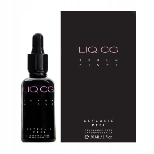 Liqpharm LIQ CG Serum Night 7% Glycolsäure PEEL 30ml – Regenerierendes Nachtserum