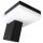  Schwarze Masterled-Gartenwandleuchte mit integrierter 7,5-W-LED-Quelle