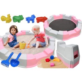 FALTBARER SANDKASTEN AUS KUNSTSTOFF, TROCKENBÄLLEBECKEN