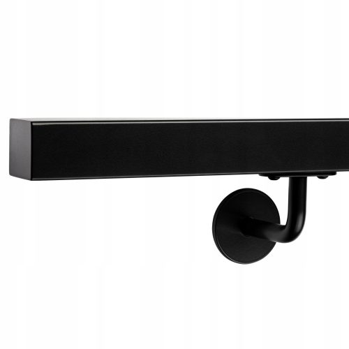 LIMBRAM Quadratisches Wandgeländer 40x40 schwarz 9005