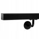 LIMBRAM Quadratisches Wandgeländer 40x40 schwarz 9005