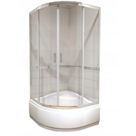   Sanplast KP4/TX4b-90-S sbW0 Duschkabine mit Schiebetüren 90 x 90 cm