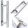 Handgefertigter Türgriff 46 cm silber