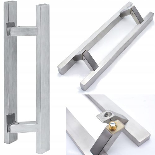 Handgefertigter Türgriff 46 cm silber