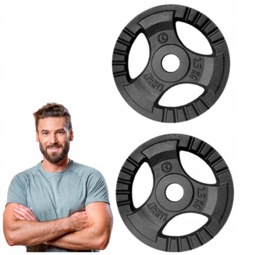  Gusseisengewichte 2x 2,5 kg Fitness Hantelstange Set 2 in 1